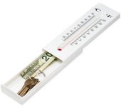 Contenedor de almacenamiento de termómetro oculto Caja fuerte de compartimento secreto para ocultar dinero Píldoras Llaves Joyería Escondedor Sopor...