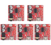 5PCS DIY Bluetooth 5.0 Placa receptora Placa decodificadora sin pérdidas Módulo de música estéreo inalámbrico, Altavoz A Color de la imagen