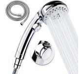 Duchas de mano Ducha de mano con manguera -5 posiciones de chorro Rociador de alta presión extraíble con encendido/apagado