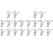 20 piezas de congelador Estante Clips de refrigerador Ganchos de soporte De estante más frío