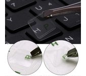 Pegatinas impermeables transparentes rusas para PC Mesa de teclado portátil