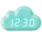 Reloj despertador en la nube Luz para niños LED Mesa Control por voz Relojes digitales de escritorio Reloj de despertador USB electrónico Powere