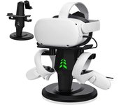 Unbrand Base de carga para auriculares VR, soporte de pantalla universal VR para Oculus Quest 2/3, Rift / Rift S, controladores HTC Vive y Touch Ac...