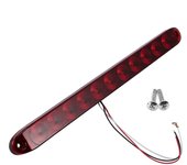 1PC Rojo 15 "11 LED Barra de luz Parada Giro Cola 3er Freno Luz Remolque Identificación Barra de identificación Impermeable