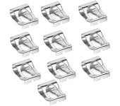 10 PCS Limpiaparabrisas Varillaje del motor Varillas duraderas portátiles Brazos Mecanismo de enlace Kit de reparación de clip de reparación plata