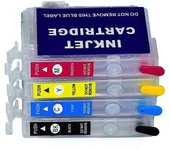 Cartucho de tinta recargable único sin chip para impresoras Epson WF-2830 WF-2850 XP-4100 XP-4105 XP-2100 XP-2105 XP-3100 XP-3105 XP-3150 15696como...