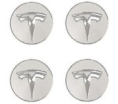 Tesla Model3/x/s/y Tapa del cubo Tapa tornillo Tapa Cubo Decoración Cubierta Modificación Accesorios Plata