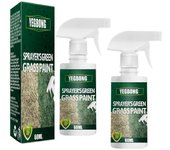 2x Spray de césped de hierba verde Fuerza de césped Pintura líquida para césped doméstica Spray de césped máximo para jardines Granjas Céspedes