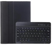 A221B para Samsung Galaxy Tab A9 X110 X115 Funda protectora de cuero + teclado Bluetooth con ranura para bolígrafo Multicolor Black