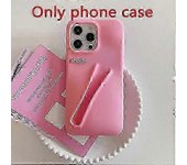 unbrand Soporte de brillo de labios Goddess Phone Case para Iphone 15 14 Plus 13 12 11 Pro Max Hot R-rhodees Lipstick Hole Cover Rosa Iphone 11ProMax