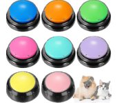 10 Botón de grabación Botones de perro 30 segundos Grabable Perro Tal Botón Set Perro Botones de comunicación Perro Mascota Perro Spea Botones F Az...