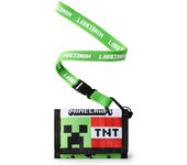 Vanilla Underground Minecraft Niño Cartera de Correa Creeper Verde & TNT - Talla Única One Size