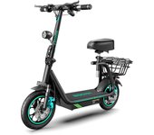 Patinete eléctrico plegable para adultos con motor de 500 W Batería de 15 AH Luz LED Sistema de absorción de impactos de fácil plegado Alcance de 3...