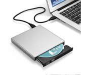 Usb externo Cd-rw Burner Dvd/cd Lector Reproductor de unidad óptica para ordenador portátil plata