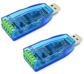 2pcs USB a Rs485 convertidor aislar módulo actualizar televisores industriales protección esd Ch340e estándar RS-485 placa de conexión azul