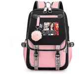 Seenlin Bolsa escolar 2022 Bookbag con carga USB y puerto de auriculares (blackpink) blackpink mochila bolsa para computadora portátil