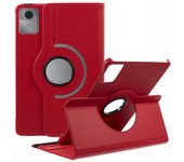 Para Lenovo Tab M11 (Xiaoxin Pad 11 2024) Estuche de cuero Soporte giratorio Cubierta de tableta Rojo