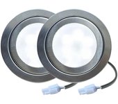 Paquete de 2 bombillas de campana extractora de 12 V CC LED 15W para bombilla de campana extractora de 60 mm debajo del armario del armario Luz de ...