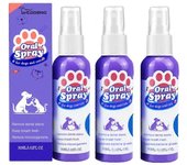 Limpieza de dientes con aerosol bucal para mascotas para perros y gatos Mal aliento Eliminación de placa de sarro 3pcs
