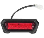Luz de freno de 12 V Enchufe de 3 cables Reemplazo de lente reflectante roja para vehículos todo terreno chinos de 50 cc a 125 cc Quads Go Kart est...