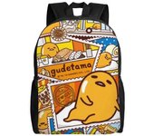 Gudetama Mochila Mochila Adolescente Cuaderno de lona Mochila Bolsa Unisex-XTYD9287