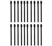 (Paquete de 20) Puntas/puntas de rotulador para 2 puntas de repuesto de lápiz óptico notables puntas/puntas blandas negras Negro
