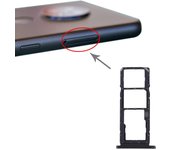 Bandeja para tarjetas SIM + Bandeja para tarjetas Micro SD para Nokia 7.2 Negro