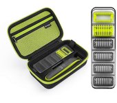 Guías de corte de cabello, Accesorios, con bolsa, peines de repuesto, peines de barba incipiente, protector de piel, peine corporal, con estuche, p...