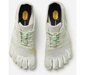 Vibram Five Fingers Mujer KSO EVO Zapatillas Barefoot Feel - Blanco/Verde/Blanco - 43 EU 43-UK 9