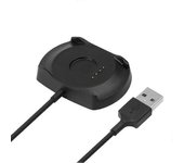 Base de carga USB de base de carga de reloj inteligente de 1 m para Huami Amazfit Stratos 2/2S Negro