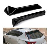 1 par de alerón lateral de la ventana trasera negra brillante para el asiento Leone 5F FR MK3 MK35 2013-2022 Styling Auto Canards Splitter