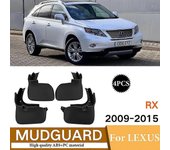 4x Tapas de barro para Lexus Rx Rx270 Rx300 Rx350 Rx450h 2009-2015 Guardabarros Protectores contra salpicaduras Guardabarros traseros delanteros Gu...