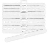Paquete de 50 perchas superiores para persianas verticales para listones de 89 mm (3,5 pulgadas), blancos, piezas de repuesto de reparación