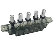 Interruptor de teclado de campana extractora MQ165 AC 250V 4A 5 interruptores de tablero de botones para campana extractora Como se muestra