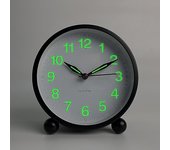 Reloj despertador silencioso - Despertadores analógicos sin tictac con luz cálida - Redondo minimalista