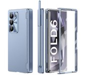unbrand Para funda Galaxy Z Fold 6 con soporte para bolígrafo S, protector de pantalla incorporado Fold6, funda de teléfono de protección completa ...