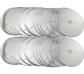 Unbrand 100pcs Protectores de goteo de velas Memorial Candlelight Beeswax Candle Protectores de velas