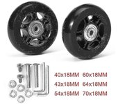 Maleta de caja de carro silencioso Kit de reparación de cojinete de maleta de corredor de goma de rueda universal -45 mm * 18 mm-bebetter 76mm*24mm