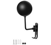 180 Portacascos de motocicleta, Soporte de pared de metal de rotación, Soporte de casco de casco con 2 Hoo