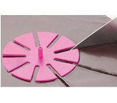 Chevalier Diffusion 4 Divisor de tartas 5-6-7-9 piezas Púrpura 8,5 cm