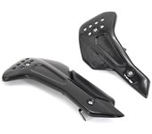 Para Trident 660 2021 Piezas de motocicleta Parabrisas Parabrisas Deflector y Motor lateral Placas de protección del vientre Carenado inferior Prot...