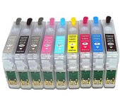 Cartucho de tinta recargable único T0961- T0969 con chip de restablecimiento automático para impresora Epson Stylus Photo R2880