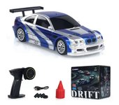 Unbrand RC 1/43 Escala Listo para Correr Carrera 4WD Coche Mando a Distancia Drift Car Mini Luces de Juguete jy