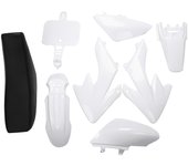 8 piezas 50cc 110cc 125cc 140cc Plástico 4 tiempos CRF50 Pit Juego de Bicicleta Todoterreno Guardabarros Asiento - Motocicleta Kits de bricolaje pa...