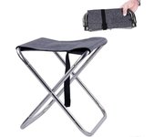 Mini taburete plegable para acampar, pequeños taburetes portátiles para caminatas al aire libre, descanso de barbacoa, asiento de pesca ligero para...
