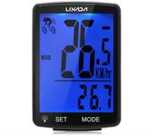 LIXADA Computadora de bicicleta inalámbrica Pantalla LCD multifuncional Computadora de bicicleta Velocímetro de bicicleta de montaña Odómetro IPX6 ...