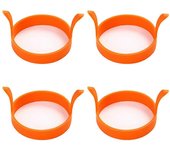 Anillos de huevo de silicona para huevos fritos, anillos antiadherentes para cocinar huevos, molde redondo para panqueques, anillo de silicona anti...