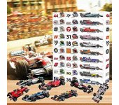2024 Calendario de Adviento Modelo de Carreras Juguete para Coche Calendario de Adviento de Navidad - Regalo de Calendario de Cuenta Regresiva de N...