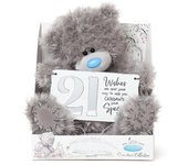 Me to You Tatty Teddy Bear Signature 21st Birthday - 9" Unisex Adulto Gris