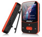 X52 Sport Bluetooth MP3 Player Clip Portátil Mini Música Walkman con soporte de pantalla FM, grabación, reloj, podómetro Radio Naranja-Bluetooth 64GB